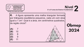 Resolução da questão 4 da prova da Obmep 2024 Nível 2 obmep2024 [upl. by Relyhcs351]