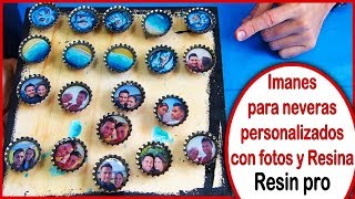 Imanes para neveras personalizados con fotos y resina Resin Pro [upl. by Nnylyak]