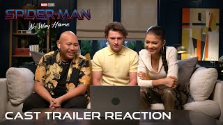 SPIDERMAN NO WAY HOME  Cast Trailer Reaction [upl. by Wixted]