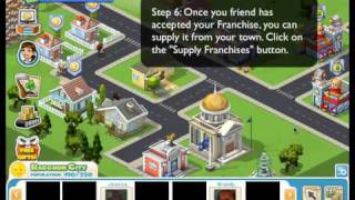 CityVille Guide Building amp Supplying Franchises [upl. by Lagiba]