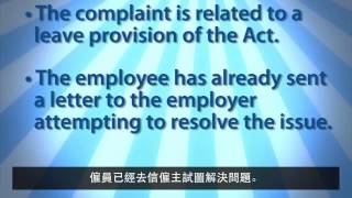 Dispute Resolution Overview British Columbia Employment Standards Branch Cantonese [upl. by Anerys]