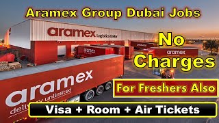 Aramex Group Jobs In Dubai With Employment Visa 2024 jobsindubai dubaijobs [upl. by Nirac122]