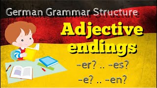 German Adjective Endings [upl. by Marlena984]