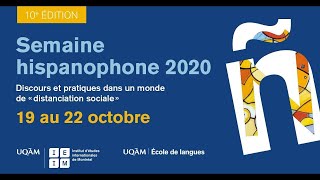 SH2020  Répondre à la pandémie  discours et pratiques de distanciation sociale en Amérique Latine [upl. by Nivac]