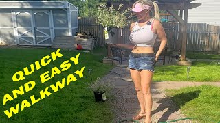 How to make a Stone Walkway DIY [upl. by Etteniuqna]