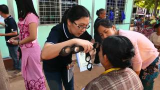 Essilor Vision Foundation on a medical mission in Myanmar [upl. by Suoirrad636]