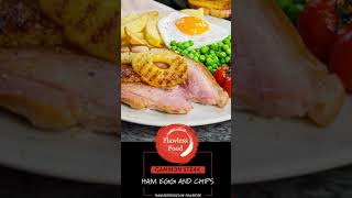 Gammon steak ham egg and chips Shorts [upl. by Ahtamas]