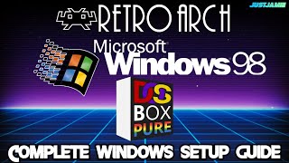 Setting up Windows 98 with Retroarch Emulation retroarch dosbox windows98 [upl. by Castera]