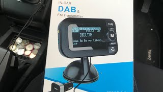 DAB transmitter for an in car stereo system review from Amazon [upl. by Lokkin721]