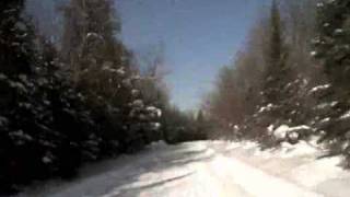 Snowmobile Trail Conditions Bergland MI White Pine MI Silver City MI [upl. by Heaps]