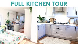 FULL KITCHEN TOUR I Help Us With Organisation  New Home New Kitchen [upl. by Iadrahs]