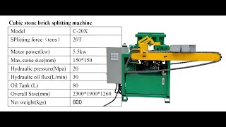 Small cube automatic cutting machine  wwwsplitstonecom  WhatsApp  86 136 0096 6313 [upl. by Arezzini730]