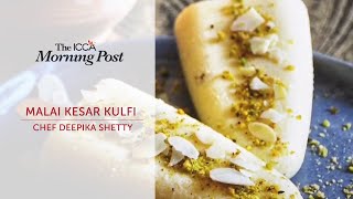 Malai Kesar Kulfi Recipe by Deepika Shetty  ICCA Dubai [upl. by Enomaj]