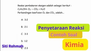 Penyetaraan Reaksi Kimia  Contoh Soal [upl. by Dempstor256]