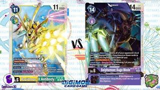 DIGIMON TCG Local match Rapidmon X Green vs Belphemon Purple  OOPS [upl. by Farlie]