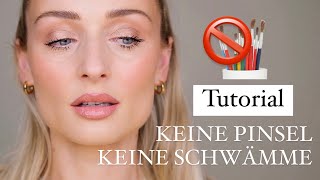 Makeup Tutorial OHNE PINSEL UND SCHWÄMME  OlesjasWelt [upl. by Nylzor801]