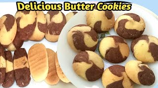 Butter Cookies Recipe by SumRums Cookies Recipe in Urdu  Perfect amp Easy BiscuitCookies Recipe [upl. by Haleelahk]