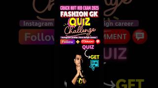 Nift entrance exam preparation  NIFT NID Fashion GK nift niftexampreparation niftexam [upl. by Eedrahc]