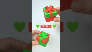 ❤️ Gift Box 💚 Easy Paper Box  Christmas Box  DIY Craft  Cute Gift Idea  How to Make a Paper Box [upl. by Abbot]