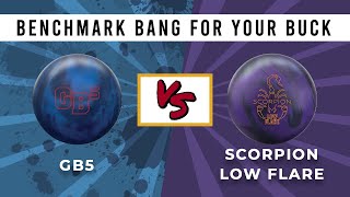 Ebonite GB5 versus Hammer Scorpion Low Flare  Ball Review [upl. by Salchunas122]