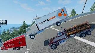 BeamNG Drive  High Speed Jump Big Trucks amp Car Crashes 12 BeamNG FC Live Stream [upl. by Peria789]