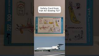 I purchased a rare safety card from Iran Air Boeing 727 shorts iranair boeing727 safetycards [upl. by Gnourt]