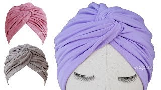 Twisted Turban Hat Sewing Pattern  Turban Hat DIY [upl. by Neelrad]