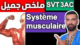 SVT 🔺 le système musculaire 3ème année collège 🔺 résumé cours complet [upl. by Nomead647]