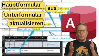 MsAccess Haupformular bei Datenänderungen im Unterformular aktualisieren [upl. by Zillah121]