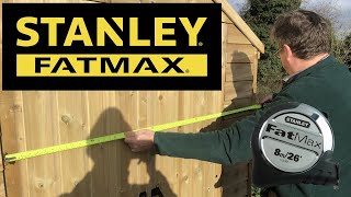 STANLEY FATMAX XTREME Tape Measure 8M 32MM Wide 533891  Review [upl. by Desdamona]