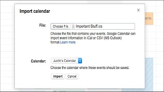 How to Import an iCal or ICS File to Google Calendar [upl. by Ymor191]