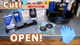 Do Oil Filter Magnets WORK Cutting OPEN My Daily Truck FILTERs [upl. by Barayon241]