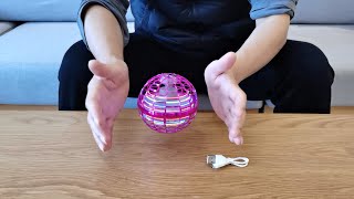 Flying Spinner Hover Ball Unboxing and Review 2021  Funny Flying Orb Boomerang Galaxy Ball [upl. by Haman]