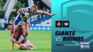 Highlights  Huddersfield Giants v Leeds Rhinos  2024 Betfred Super League Round 19 [upl. by Elbon987]