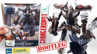 Transformers Grimlock TLK Voyager BOOTLEG Shunqirun Change Robot Unboxing Coppel Argentina  Victron [upl. by Duahsar804]