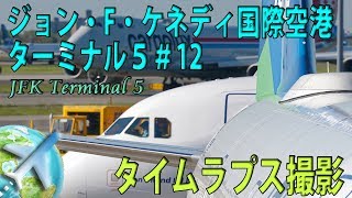 ジェットブルー航空 エアバス A321 JFK国際空港 ターミナル５ 12番スポットに到着【FHD・タイムラプス】 [upl. by Rotman850]