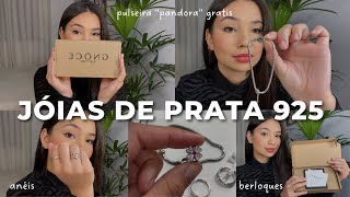 PULSEIRA quotPANDORAquot GRÁTIS  PRATA 925 BERLOQUES ANÉIS COLAR E PULSEIRA RECEBIDOS GNOCE ✨🎁 [upl. by Ribak]