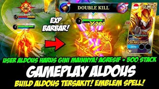 BEGINI CARA BERMAIN ALDOUS PULL SETACK DAN CEPAT mobilelegends markocop [upl. by Nakah532]