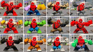 All Big Fig Character perform SpiderMan transform animation in LEGO Marvel Super Heroes 2 [upl. by Nilpik]