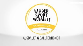 Kindersportmedaille Ausdauer amp Ballfertigkeit 1 und 2 Klasse [upl. by Bennir]