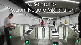 KL Sentral To Muzium Negara MRT Station Walkway [upl. by Dyanna]