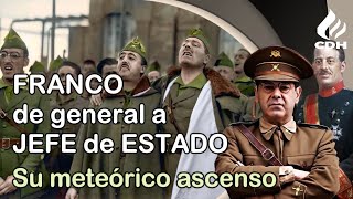 ¿Cómo se convirtió FRANCO en JEFE DEL ESTADO GENERALÍSIMO y Caudillo de España [upl. by Latoye]