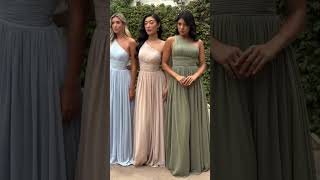 Isadore ❤️ Which is your fave Sky blue Champagne Sage bridesmaiddress wedding bridesmaids [upl. by Acina]