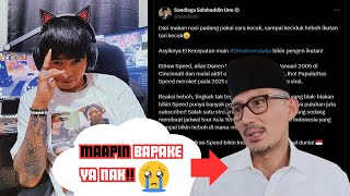 Reza Arap Sentil Medsos Sandiaga Uno yang Puji iShowSpeed Setelah Sudah Pulang [upl. by Antrim766]