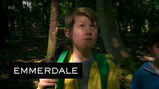 Emmerdale  The Kids Hear Terrifying Screams Coming From the Woods [upl. by Nailluj]