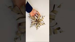 Easy paper snowflake Recycling decoration DIYshorts craft video [upl. by Arnoldo]