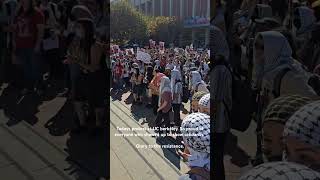 Oct 8 protest uc berkeley freepalestine ucberkeley berkeley palestine protest [upl. by Weiman]