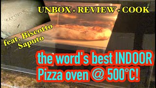 The worlds best indoor Pizza oven 500°C for home Effeuno P134h feat Biscotto Saputo UNBOX REVIEW [upl. by Aniv789]