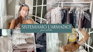 Sistemiamo larmadio  DECLUTTERING di fine estate 🍂✨ [upl. by Girand]