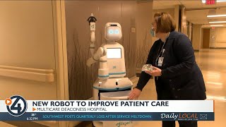 MultiCare Deaconess introduces robot Moxi to help nurses [upl. by Lewan888]